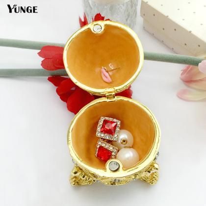 Home Decorations Easter Eggs Gold-plated Diamond..