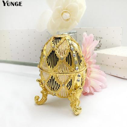 Home Decorations Easter Eggs Gold-plated Diamond..