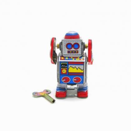 Ms235 Tin Tiny Robot Tintoy Adult Collection Toy..