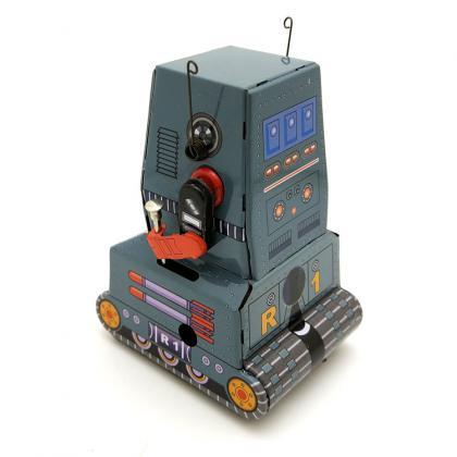 Ms371 Tank Robot Nostalgic Toy Photography Prop..