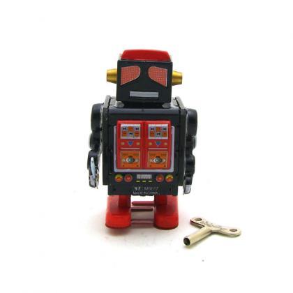 Ms517 Robot Men Retro Toy Photography Props Tin..