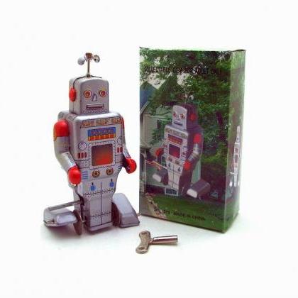 Ms372 Square Robot Nostalgic Toys Furnishing Props..