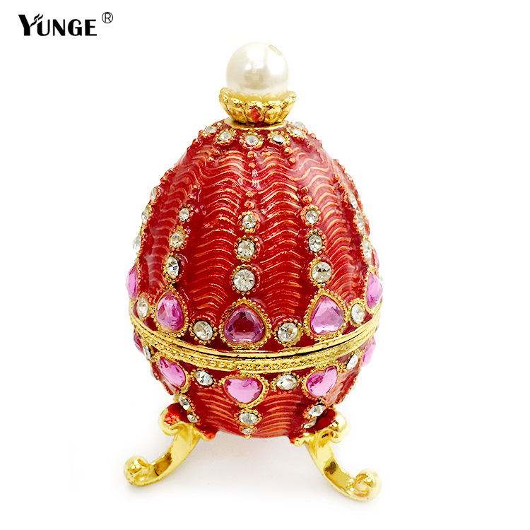 Electroplated Diamond Metal Crafts Gift Decoration Creative Easter Eggs Home Decorations Factory Direct