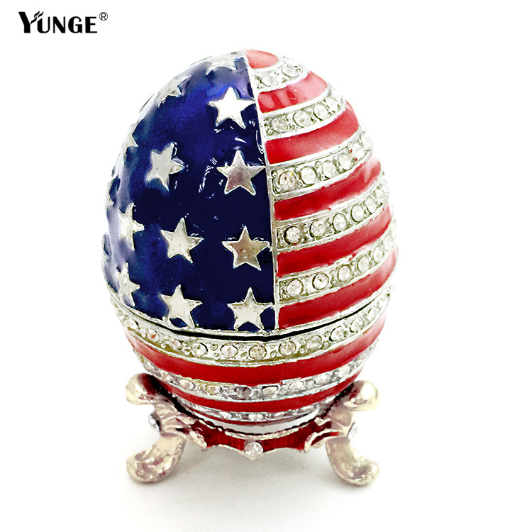 Easter Egg Jewelry Box Decoration Creative Home Business Gifts Oil Drip Diamond Crafts Souvenirs