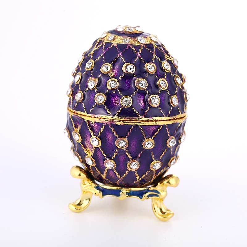 2018 Amazon Supply Easter Egg Jewelry Box Export Enamel Jewelry Box