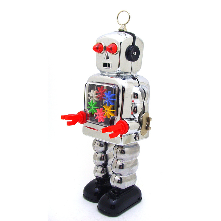 Ms436 Gear Robot Adult Collectible Toy Photography Props Creative Gifts Tin Toy Wholesale