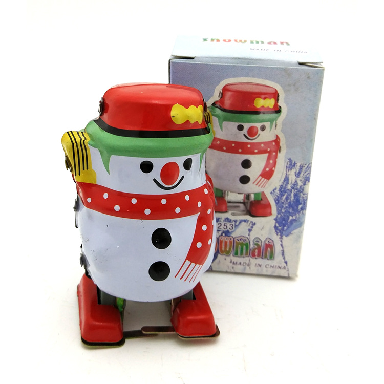 Ms253 Snowman Robot Tintoy Adult Collectible Toys Creative Gifts Tin Toys Wholesale
