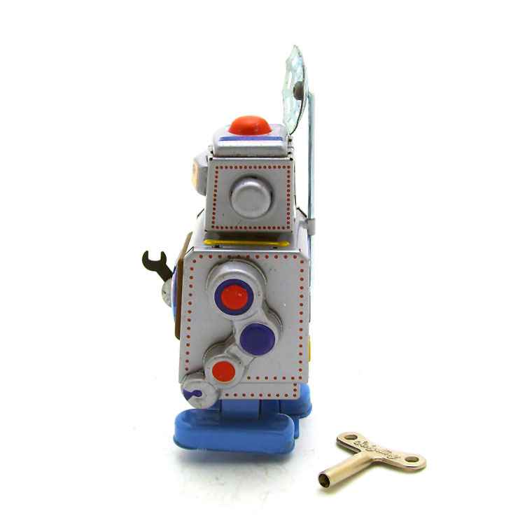 Ms518 Aerospace Repair Robot Nostalgic Toy Personalized Decoration Creative Crafts Tin Toy Wholesale