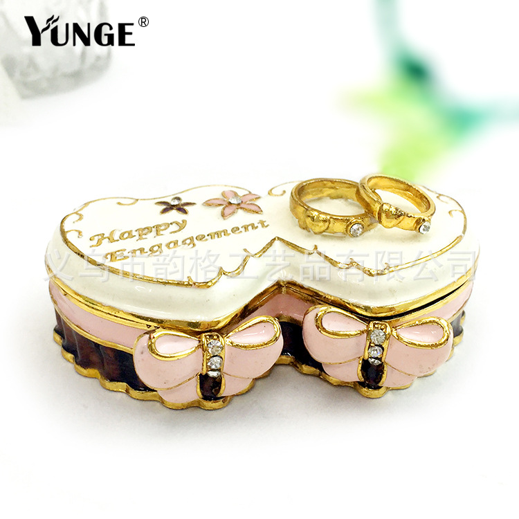 Korean Valentine's Day Gift Couple Creative Gift Girl Jewelry Box Ring Gift Box Wedding Crafts Ornaments