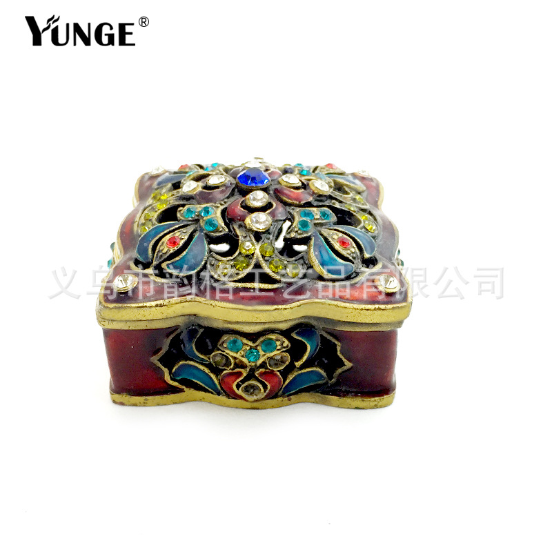 Factory Outlet Modern Creative Crafts Retro Pattern Decoration Home Decoration Jewelry Box Birthday Gift Decoration