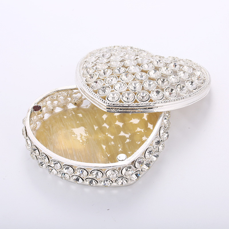 Event Gifts Give Customers Practical Creative Gifts 925 Silver Plated Diamond Metal Crafts Jewelry Box Direct